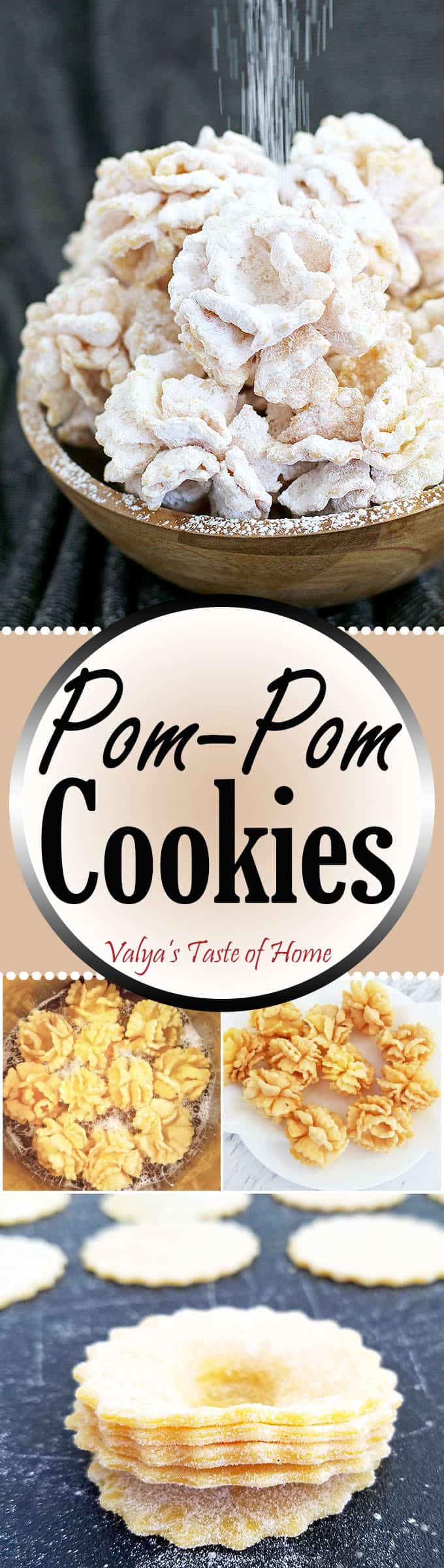 These Pom-Pom Cookies Recipe is traditionally known as “Hvorost” in Russian or “Hrustiki” in Ukraine. They are not only easy and delicious but also make a gorgeous dessert décor! There is plenty to celebrate in the near future.