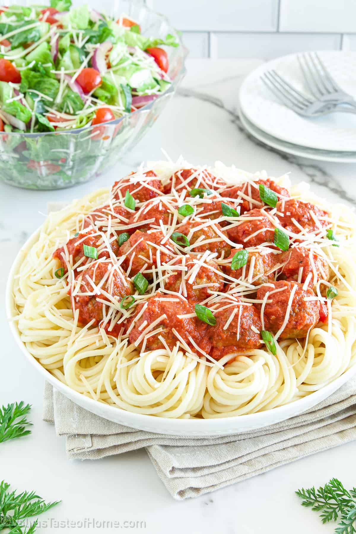 There’s hardly ever a dish as comforting and delicious as Spaghetti and Meatballs, and my recipe is going to give you the tastiest ones you’ve ever had!