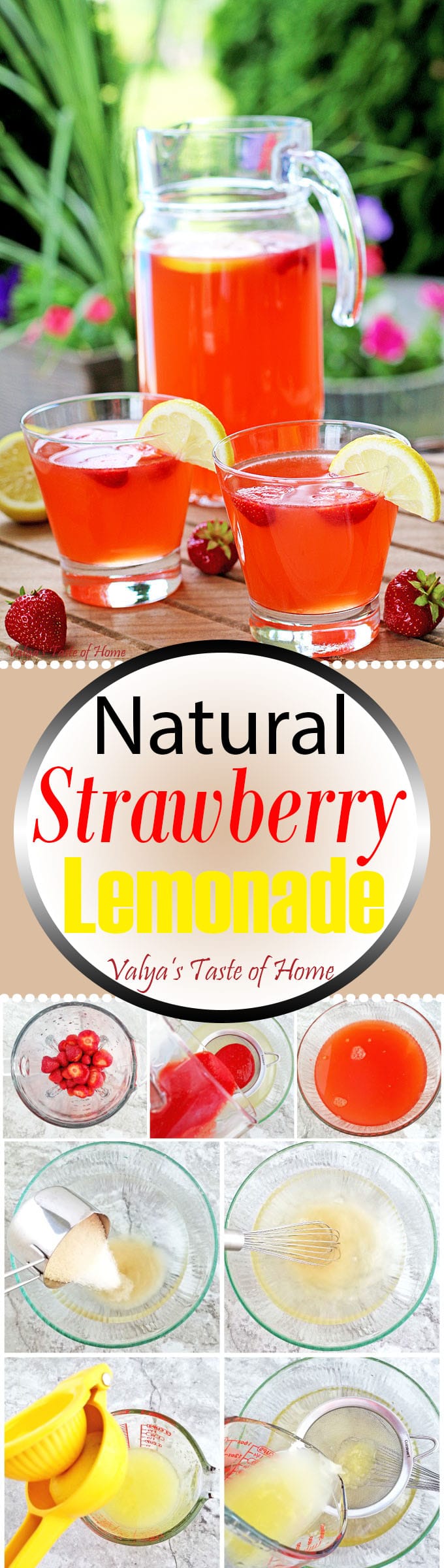 Natural Strawberry Lemonade Recipe