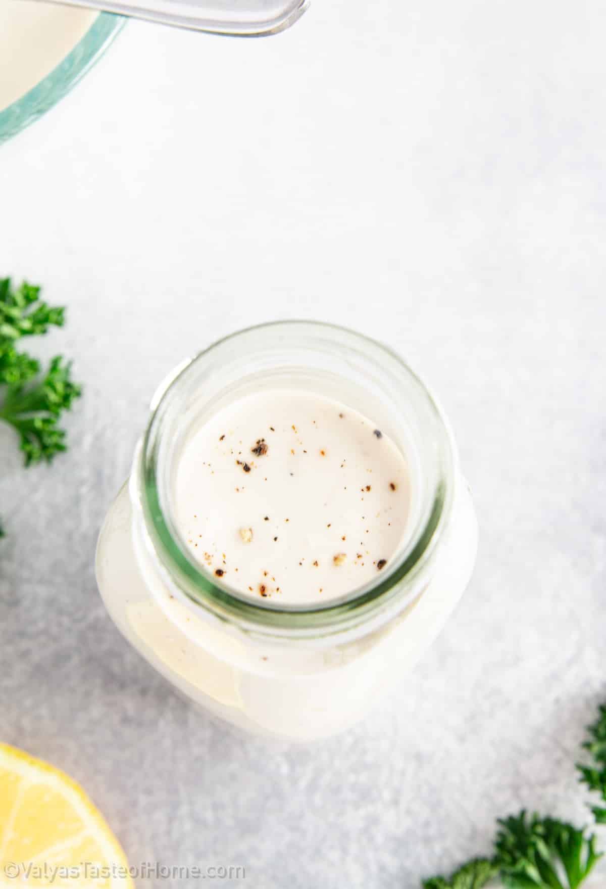 This Caesar Salad Dressing Recipe is going to give you the classic flavors with pantry staple ingredients for the most delicious and easy dressing recipe ever!
