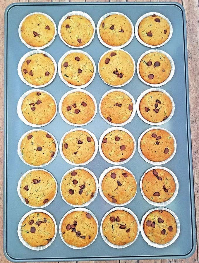 Preheat oven to 350F (180°C). Bake muffins for 20-25 minutes. 