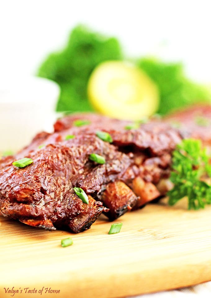 They are perfect for some heavy seasoning and the low-fat content of these ribs makes the meat tender and juicy when grilled! It’s absolutely delicious. 