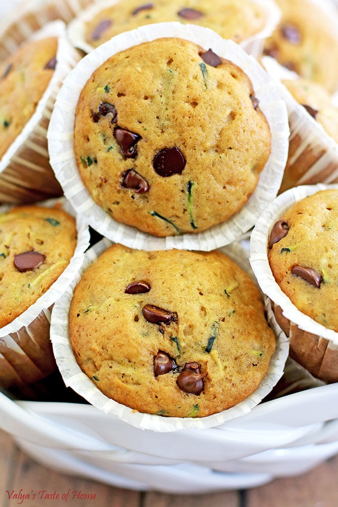 Zucchini Chocolate Chip Muffins Recipe