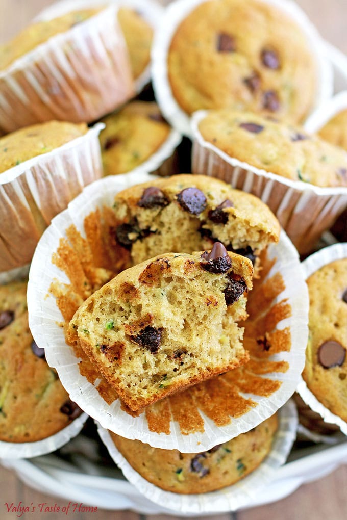 Zucchini Chocolate Chip Muffins Recipe