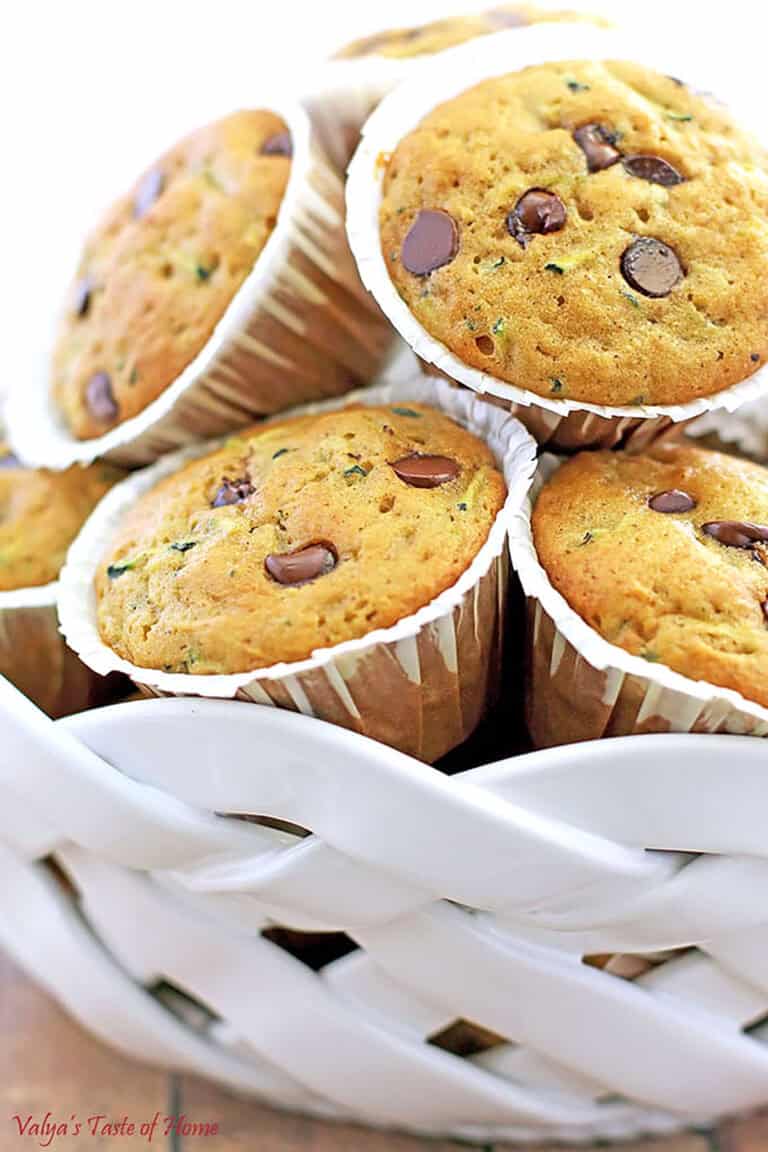 These Zucchini Chocolate Chip Muffins are delicious, tender, and perfect for using up all that summer zucchini. They're also freezer-friendly, making them an awesome breakfast or snack.