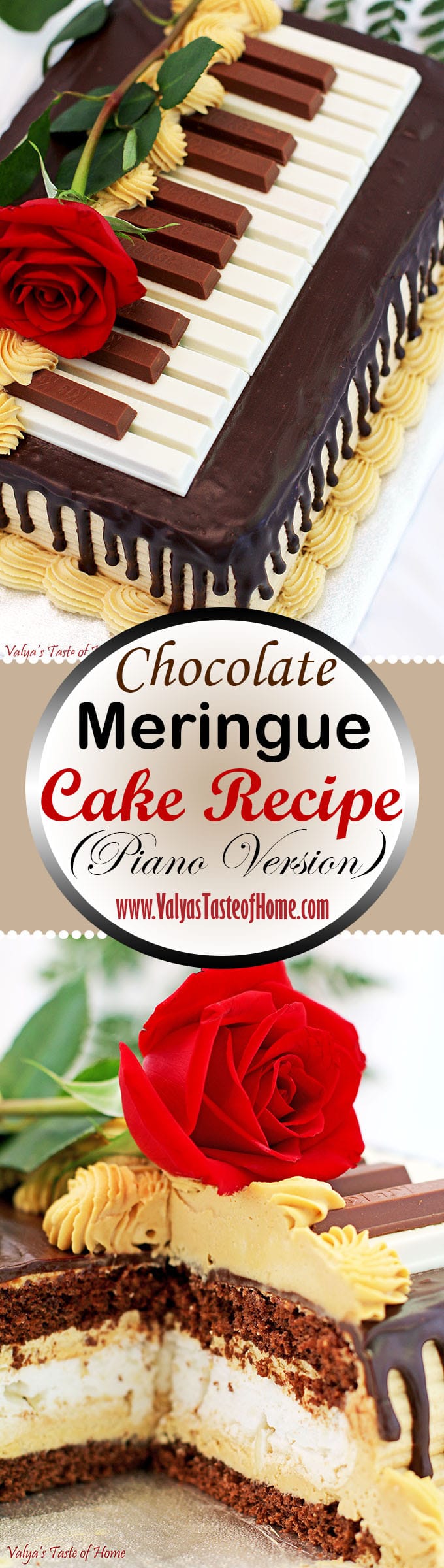 Chocolate Meringue Cake Recipe (Piano Version)