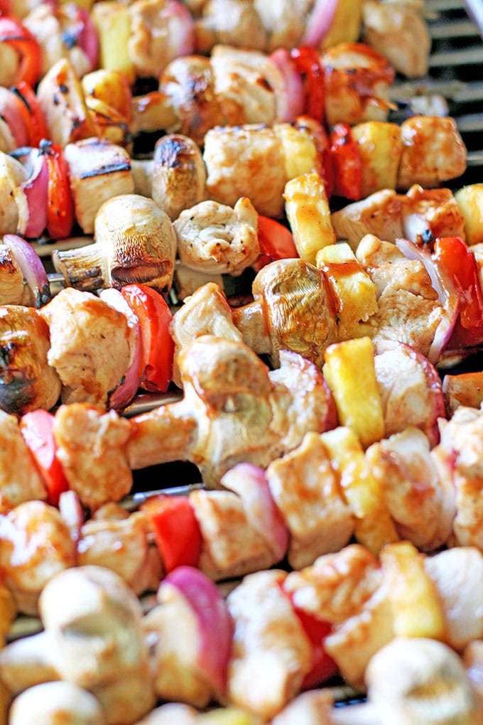 Grilled Hawaiian Chicken Kabobs