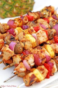 Grilled Hawaiian Chicken Kabobs