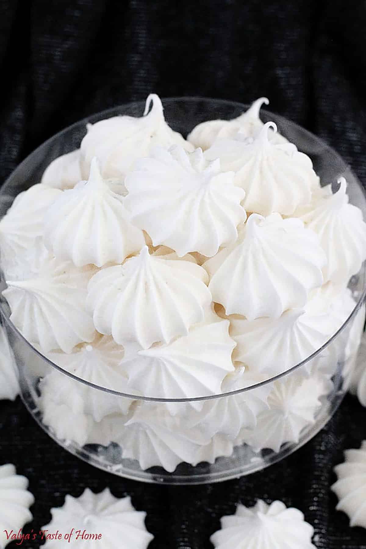 Meringue cookies are deliciously light and airy cookies that are made from whipped egg whites and sugar that are then baked to perfection.