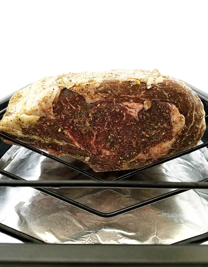 beef, bone-in rib roast, bone-in steak, juicy, ribeye steak, roasted standing bone-in steak, so delicious, soft, standing beef steak, Standing Bone-in Ribeye Roast Recipe, steak, tender