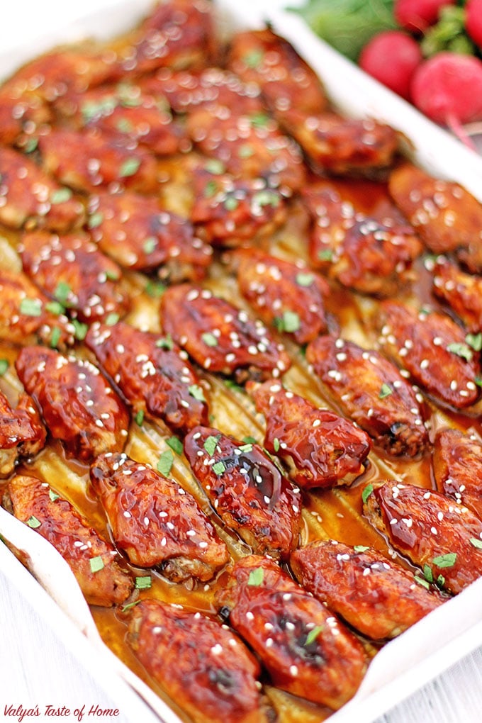 baked chicken, comfort food, delicious, homemade, homemade teriyaki glaze, oven baked chicken, teriyaki chicken wings, Teriyaki Glazed Chicken Wings