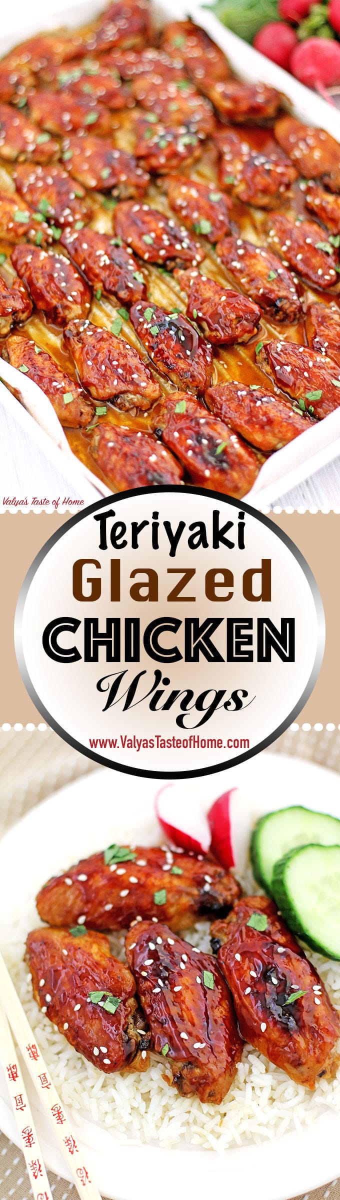 baked chicken, comfort food, delicious, homemade, homemade teriyaki glaze, oven baked chicken, teriyaki chicken wings, Teriyaki Glazed Chicken Wings