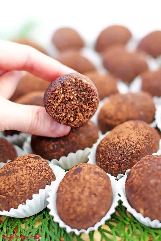 You won't find these growing in the dirt! These Kartoshka Chocolate Cake Truffles (Potato Pirozhnoye) are not of the naturally grown truffles, but they are still some wonderfully tasty little nuggets.