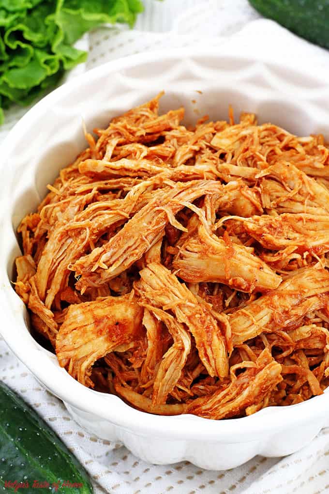 BBQ Pulled Chicken, BBQ Pulled Chicken Sandwich, delicious, easy dinner, Easy Instant Pot Pulled BBQ Chicken Recipe, homegrown cucumbers, Insta-pot, Instant Pot dish, kid approved dinner, kid friendly dinner, organic avocado, organic chicken breast, organic leaf lettuce, quick and easy recipe