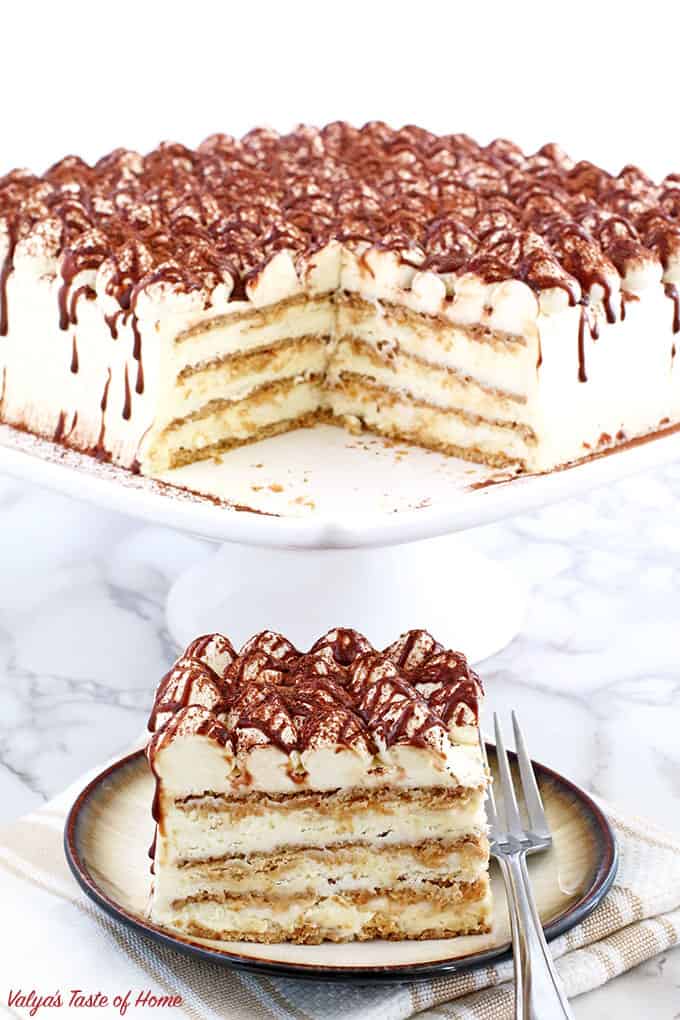 This delicious Tiramisu Cake combines the tasty flavors of traditional tiramisu with a cake, resulting in a heavenly treat that will make you fall in love with it!
