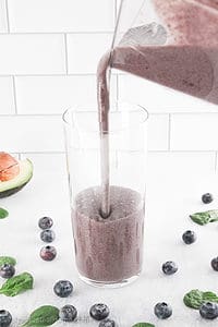 This Blueberry Avocado Smoothie recipe is not only incredibly tasty, flavorful, and creamy, but it's also packed with vitamins and minerals for a healthy combo!