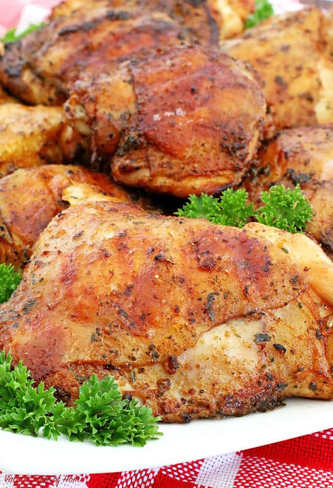 This Grilled Marinated Chicken Thighs recipe is super easy and delicious. The chicken thighs turn out perfect and juicy every time. If you are looking for a crowd-pleasing recipe, you found the one!