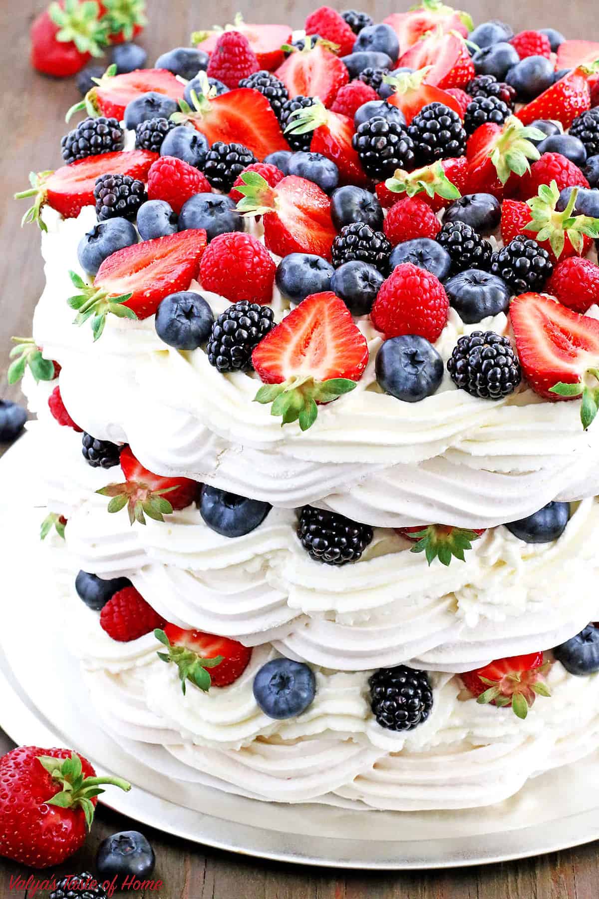 Boccone Dolce, also known as 'Sweet Mouthful,' is a traditional Italian dessert that is perfect for any occasion. It is a delicious, light, and airy dessert that combines meringue, whipped cream, and fresh berries.