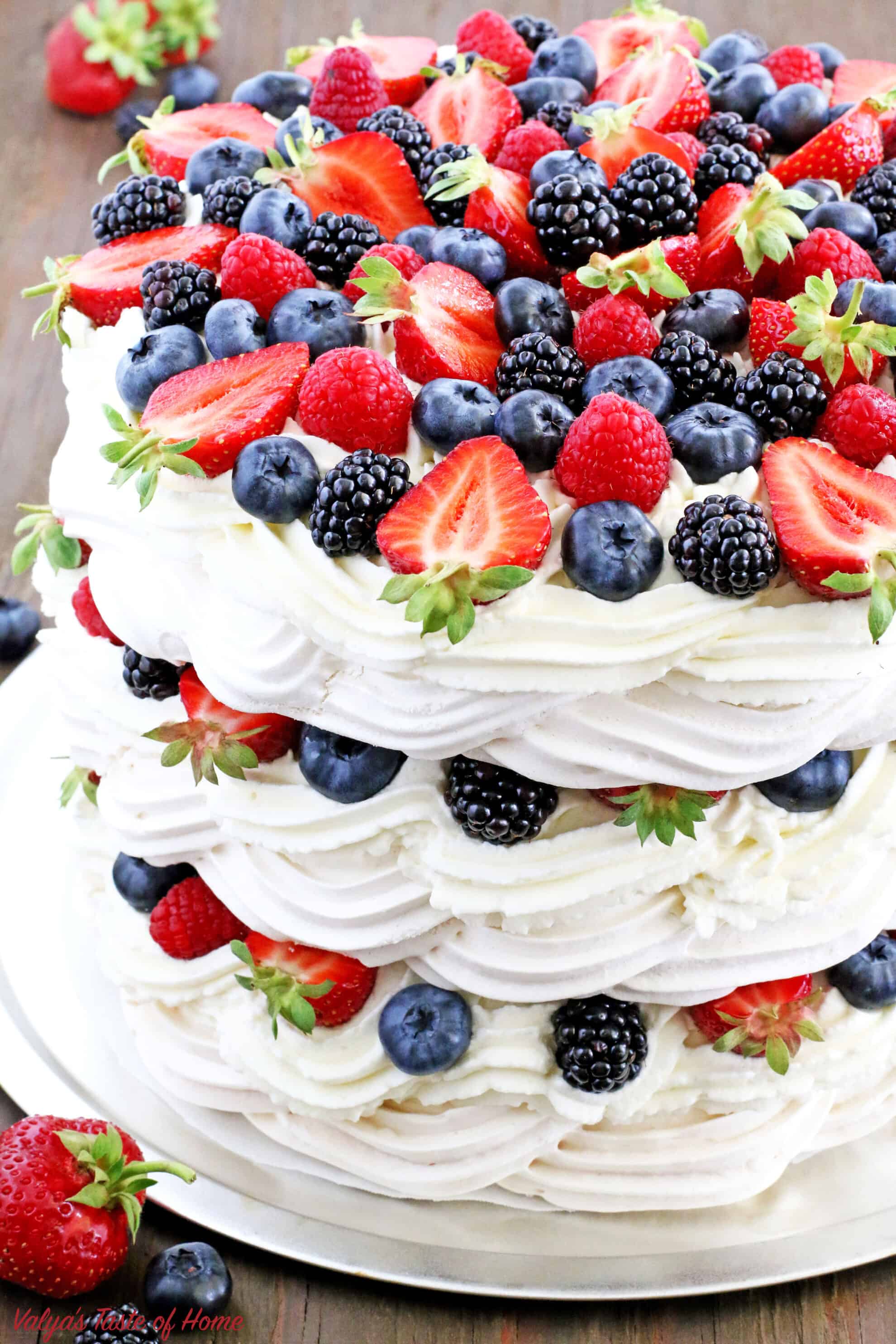 Very Berry Boccone Dolce Cake Recipe Video Valya S Taste Of Home