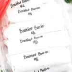These Make-Ahead Breakfast Burritos are super easy to put together and brilliant for busy schedules. All the breakfast taste, zero-time spent cooking. It doesn't get any easier than this: reheat and eat!