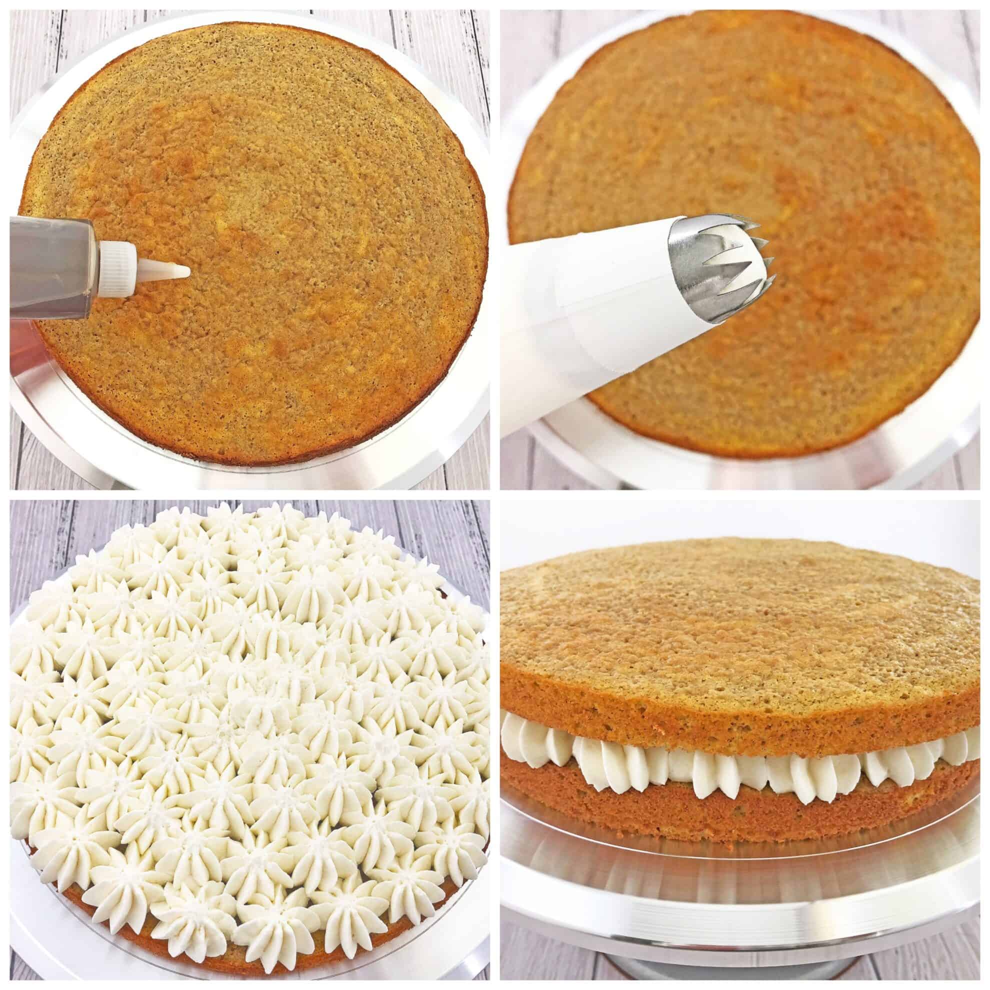 This Pumpkin Tiramisu Cake Recipe is the perfect segue into the colorful Fall season and all its delicious flavors! It is not overly sweet but is very fluffy, moist and delicious. #pumpkintiramisucake #fallbaking #easycakerecipe #valyastasteofhome