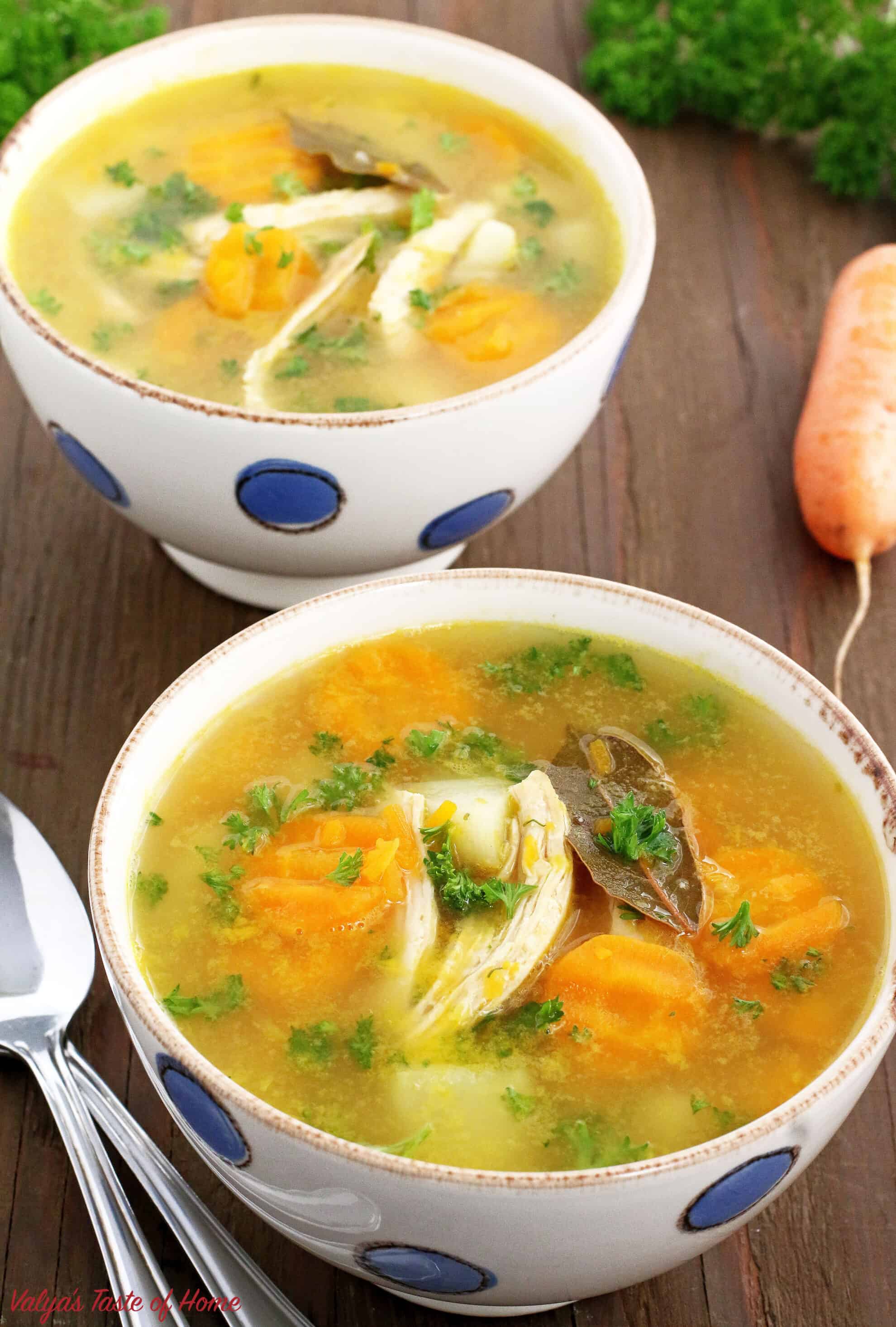 Instant Pot Chicken Split Pea Soup Recipe « Valya's Taste of Home