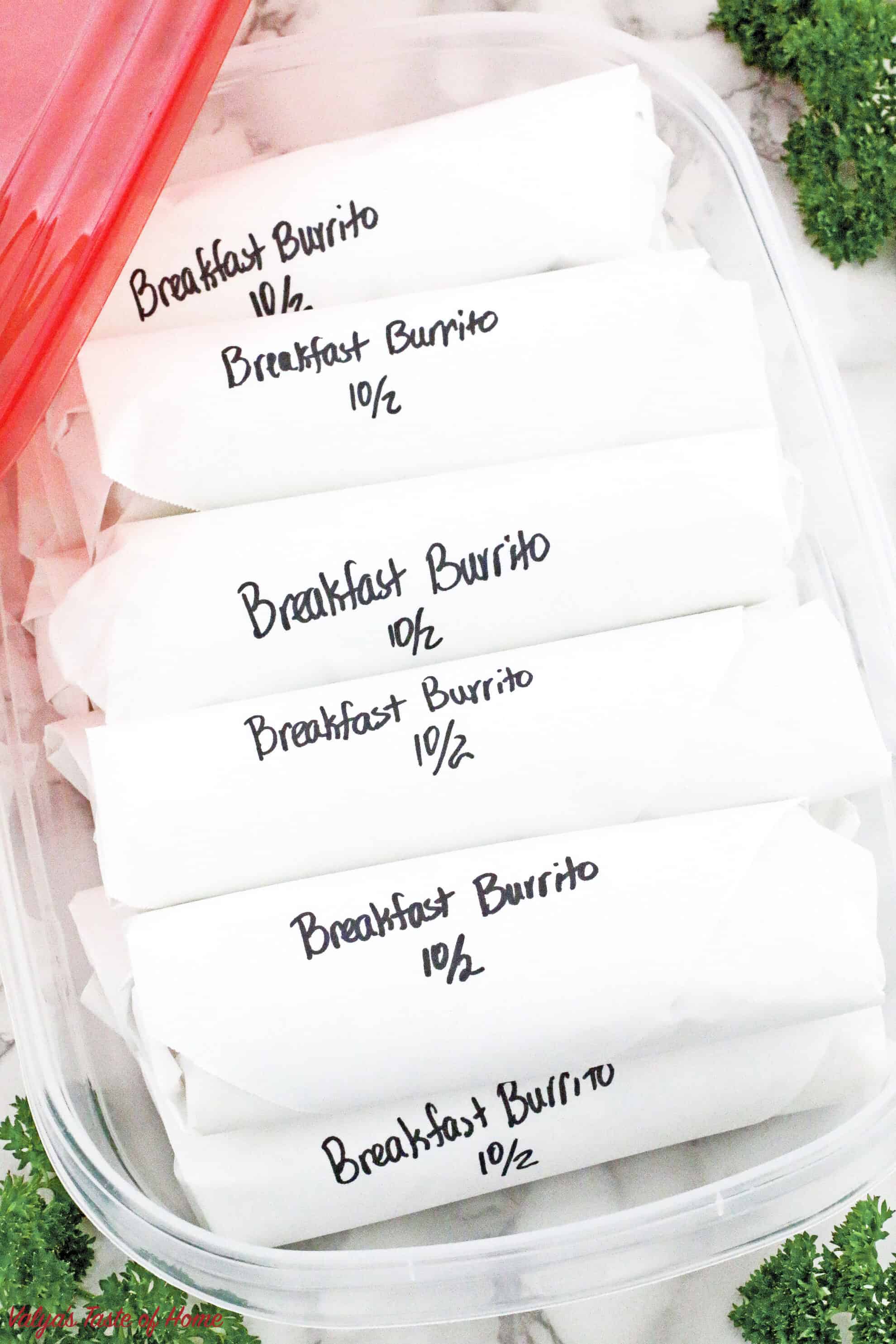 These Make-ahead Breakfast Burritos are super easy to put together. It doesn't get any easier than just reheat and eat!