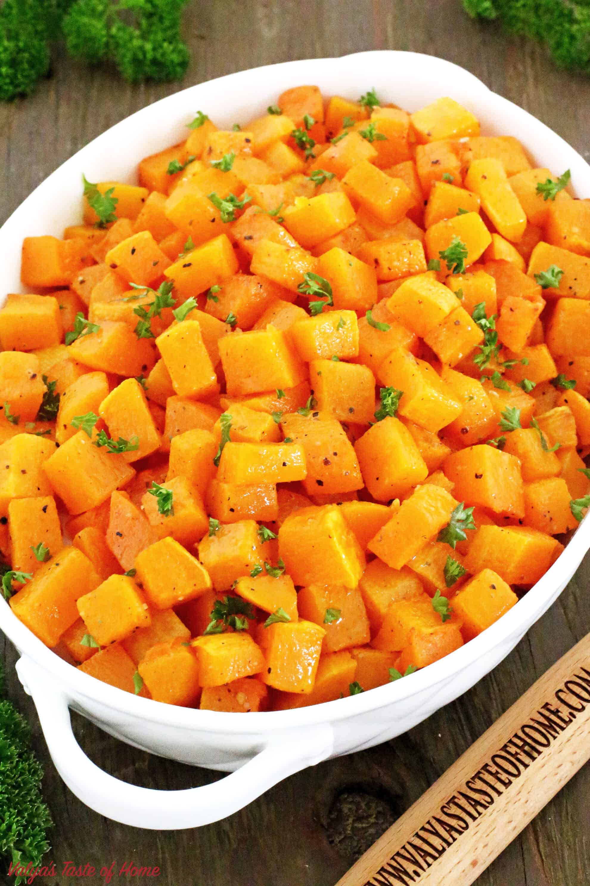 Easy Roasted Butternut Squash Recipe - Valya's Taste of Home