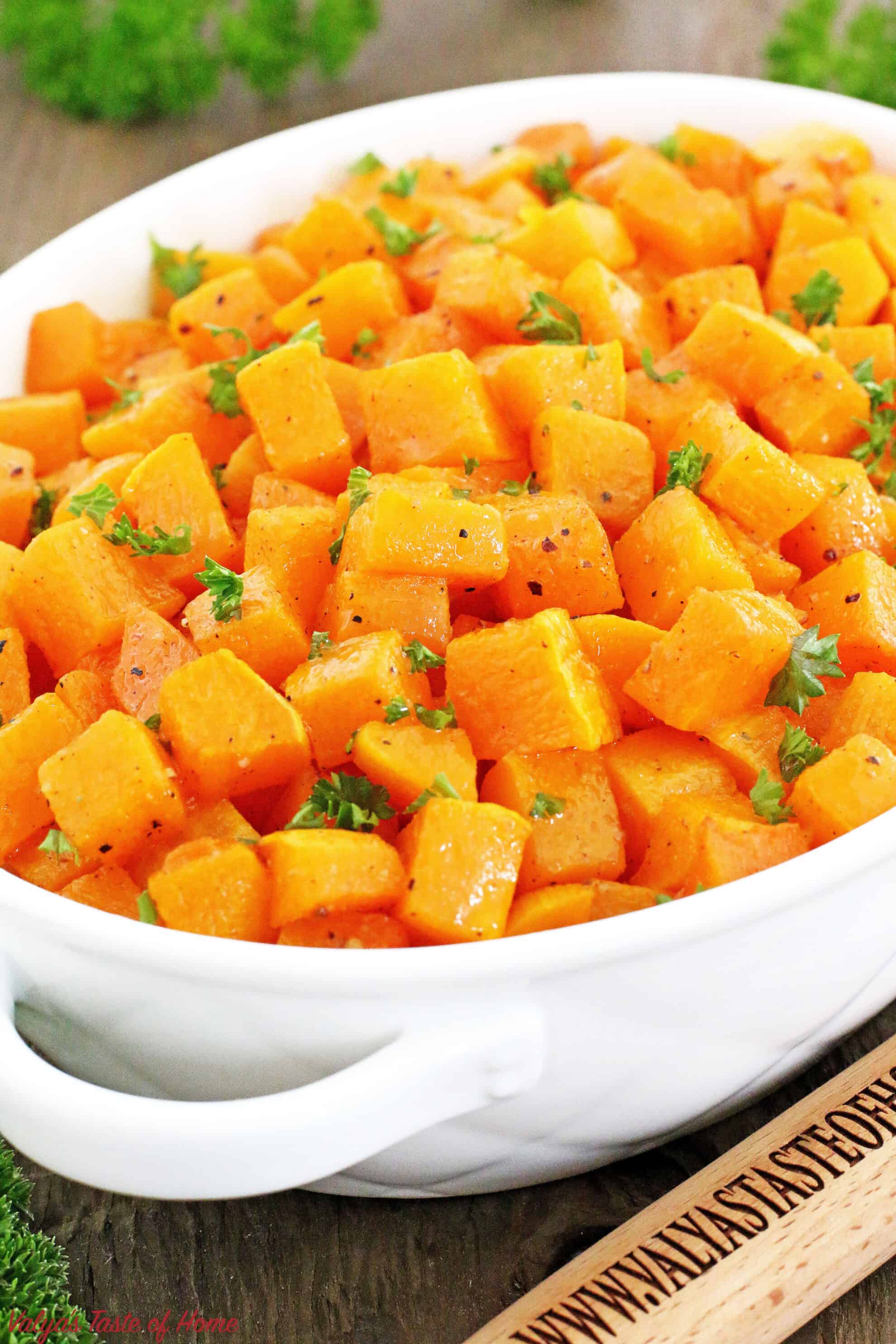 Easy Roasted Butternut Squash Recipe - Valya's Taste of Home