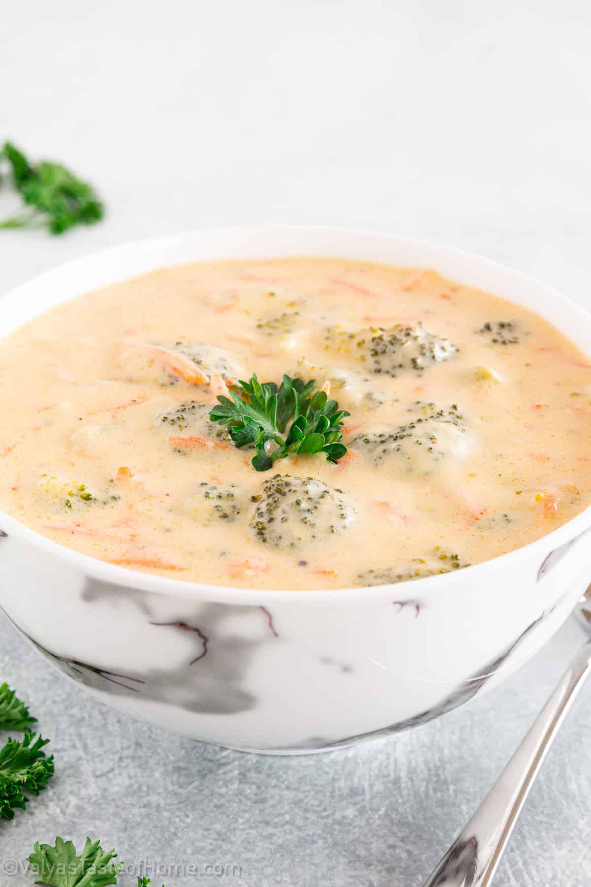 This Broccoli and Cheddar Soup is incredibly easy to make and will be ready in under 30 minutes! It's creamy, hearty, and the perfect comfort food!