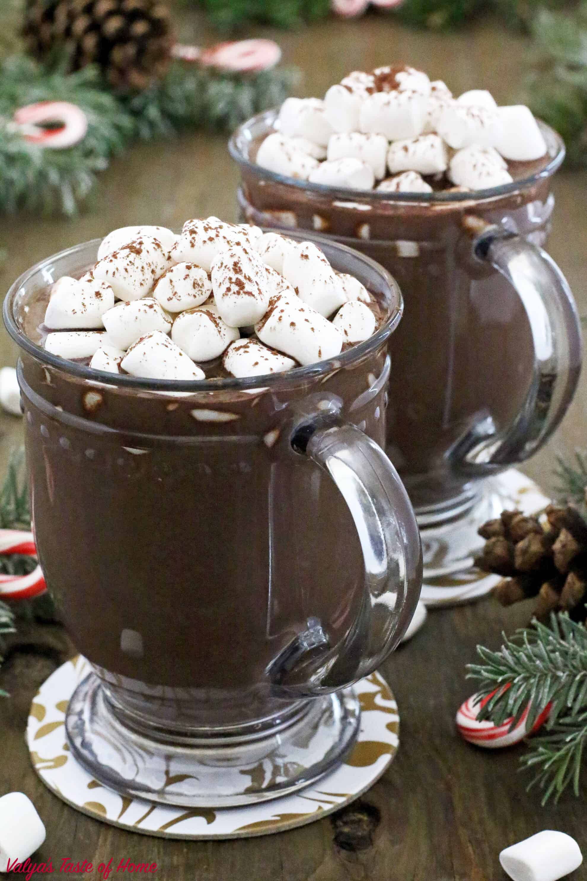 Making Rich and Creamy Homemade Hot Chocolate at home has never been easier! This rich and creamy hot cocoa make from scratch out of the ingredients you most likely to have on hand taste undescribable tasty!