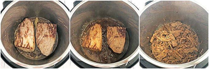 This Instant Pot Roast Beef Recipe is truly a gem and easy to make! It’s the same recipe that I like to make in the slow cooker, which cooks for five hours. Already a time saver from the traditional toilsome oven version, this variation saves you oodles more time by being dinner-ready within one hour in the incredible Instant Pot. 