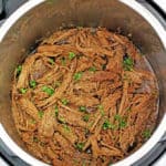 This Instant Pot Roast Beef Recipe is truly a gem and easy to make! It’s the same recipe that I like to make in the slow cooker, which cooks for five hours. Already a time saver from the traditional toilsome oven version, this variation saves you oodles more time by being dinner-ready within one hour in the incredible Instant Pot.