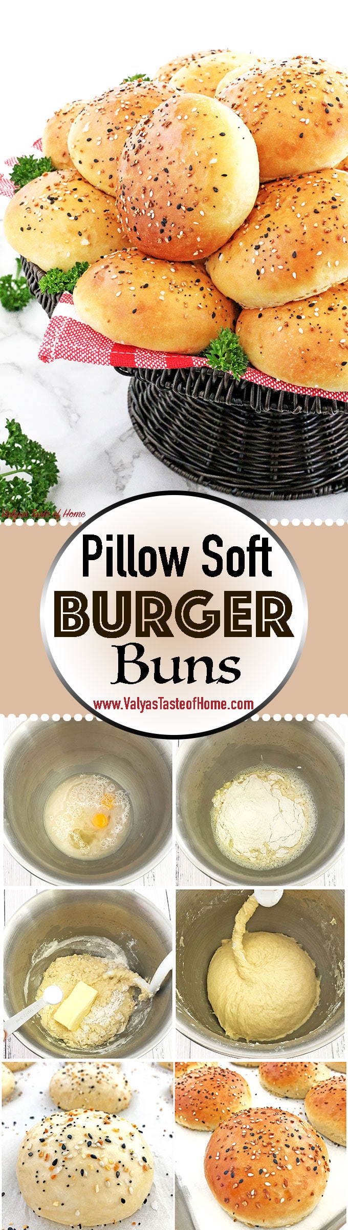 This Pillow Soft Burger Buns Recipe is the only recipe you’ll ever need. These homemade buns are pillow-like soft, tender, rich, so flavorful and perfect for a big juicy burger! Your mixer will do most of the work for. Then all it takes is to shape and bake! You will surprise your family on a burger night, or your guest at your next backyard get-together how tasty they are!