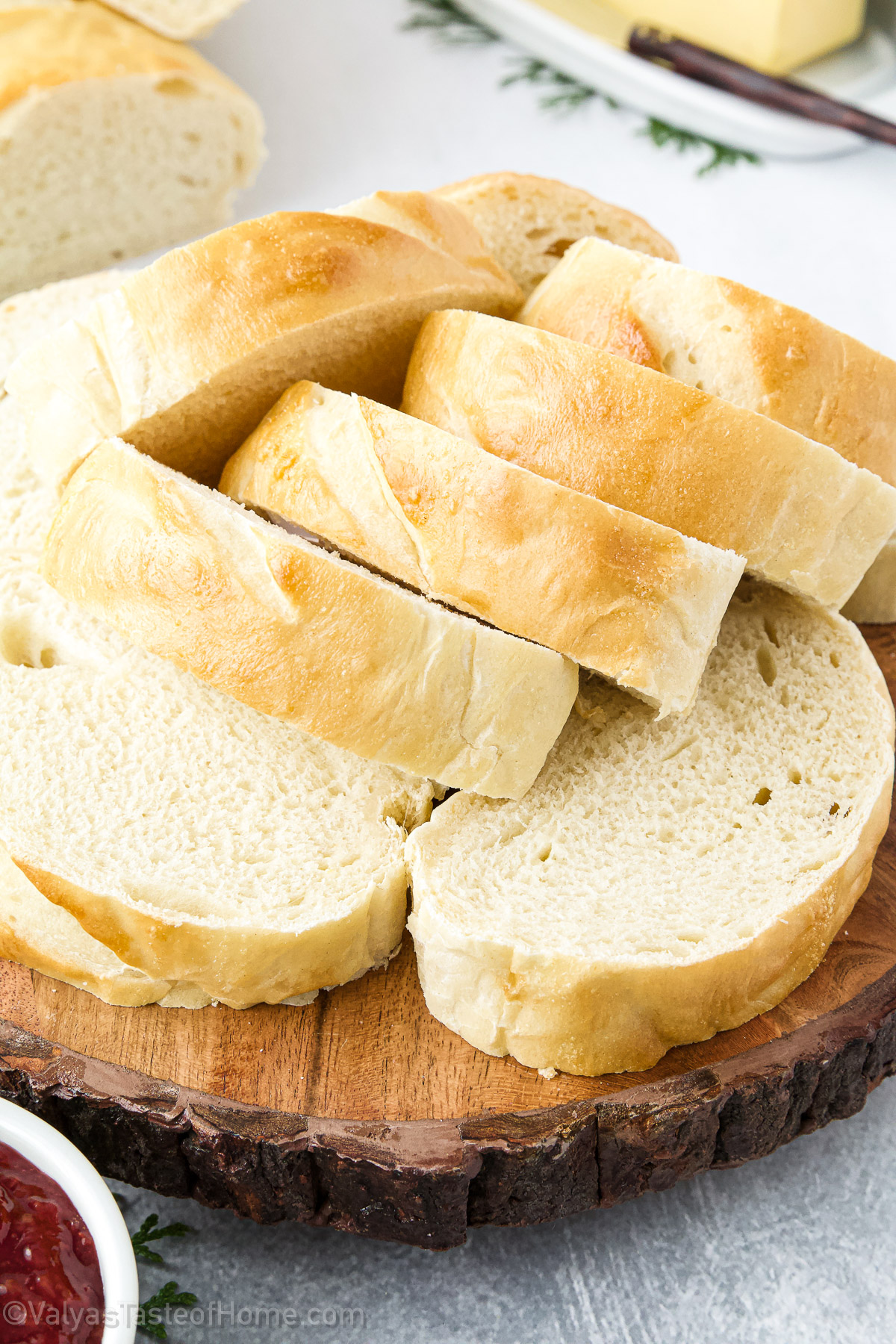 French bread is the delicious white loaf of crisp bread that we’ve all come to love. It’s, by far, one of the most versatile bread you can make and goes with just about everything!