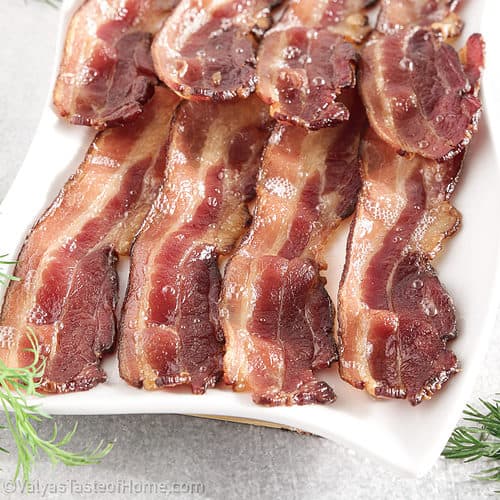 The Original Makin Bacon Microwave Bacon Dish - Makes Crispy Bacon in  Minutes - Simple, Quick, and Easy to Use - Reduces Fat Content for a  Healthier