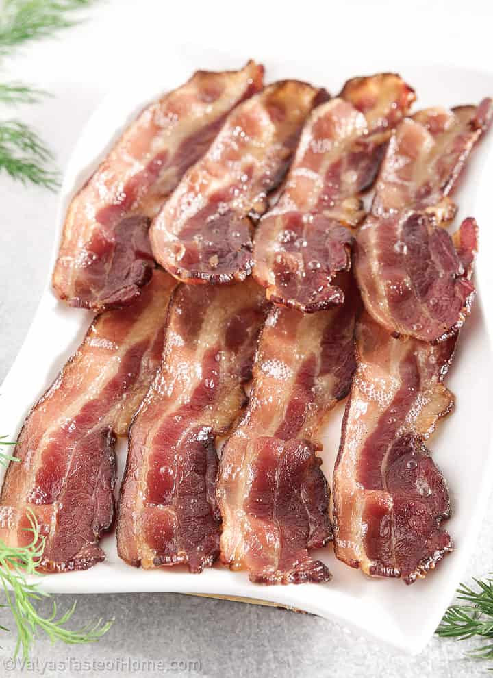 Quickly and simply prepare your bacon in the oven by broiling, instead of messy frying on the stovetop.