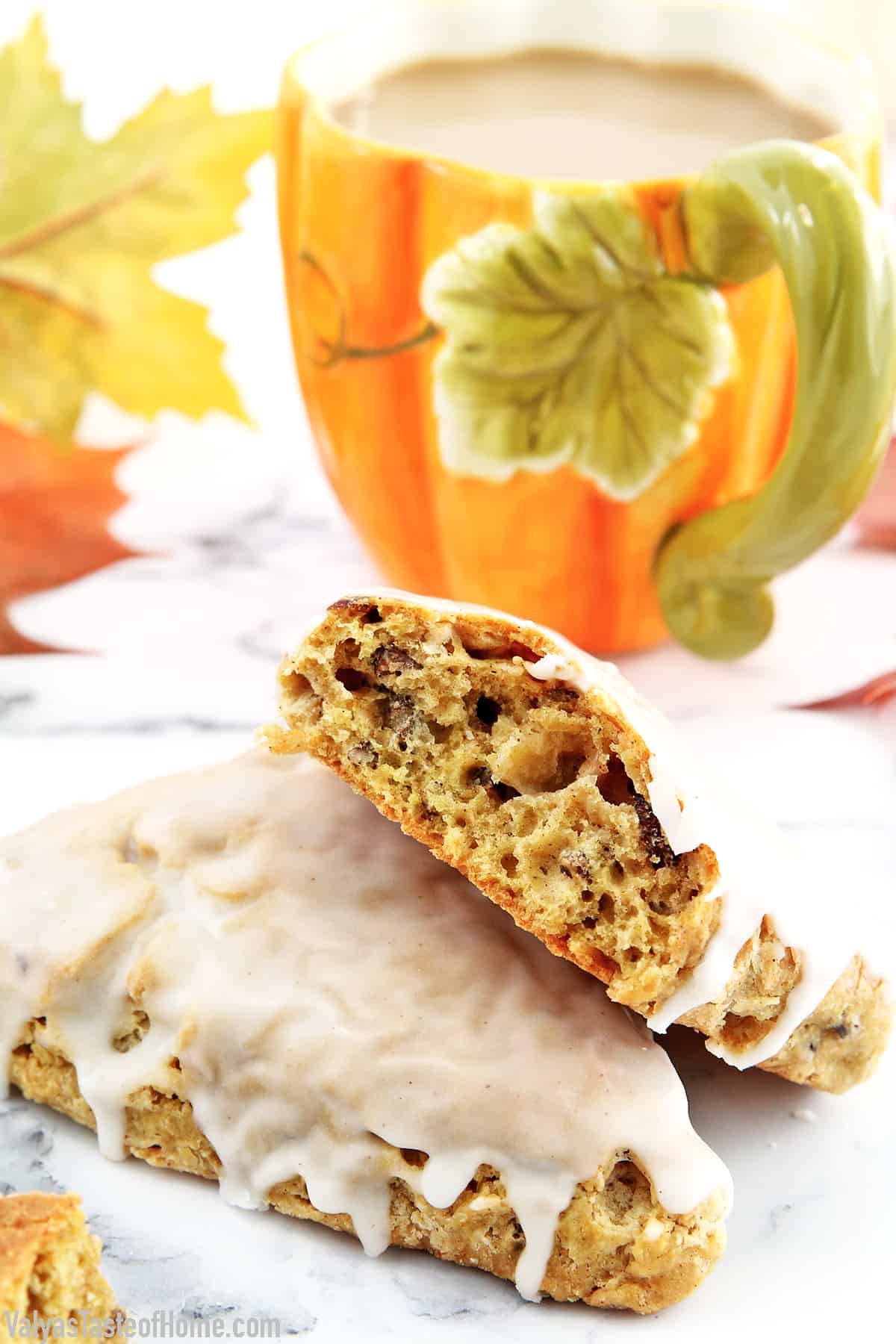 Pumpkin scones are essentially delicious scones flavored with pumpkin puree for the tastiest fall treats ever! This is one of the best pumpkin recipes that works for just about any occasion! 