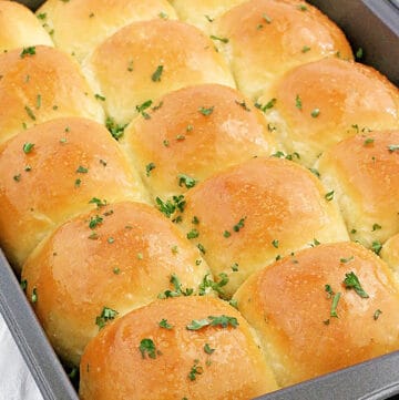 Potato rolls are deliciously soft yeast bread that has a special ingredient which is mashed potatoes! By adding mashed potatoes, you get pillowy soft bread that stays soft for a lot longer than traditional dinner rolls.