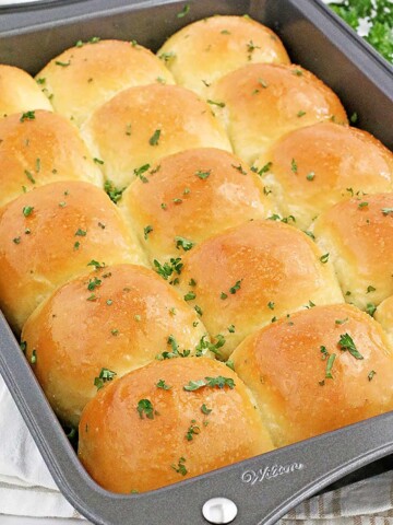 Potato rolls are deliciously soft yeast bread that has a special ingredient which is mashed potatoes! By adding mashed potatoes, you get pillowy soft bread that stays soft for a lot longer than traditional dinner rolls.
