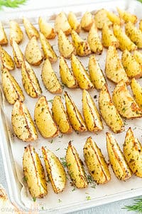 These Baked Potato Wedges are a delicious and easy-to-make side dish that can be enjoyed as part of any meal.