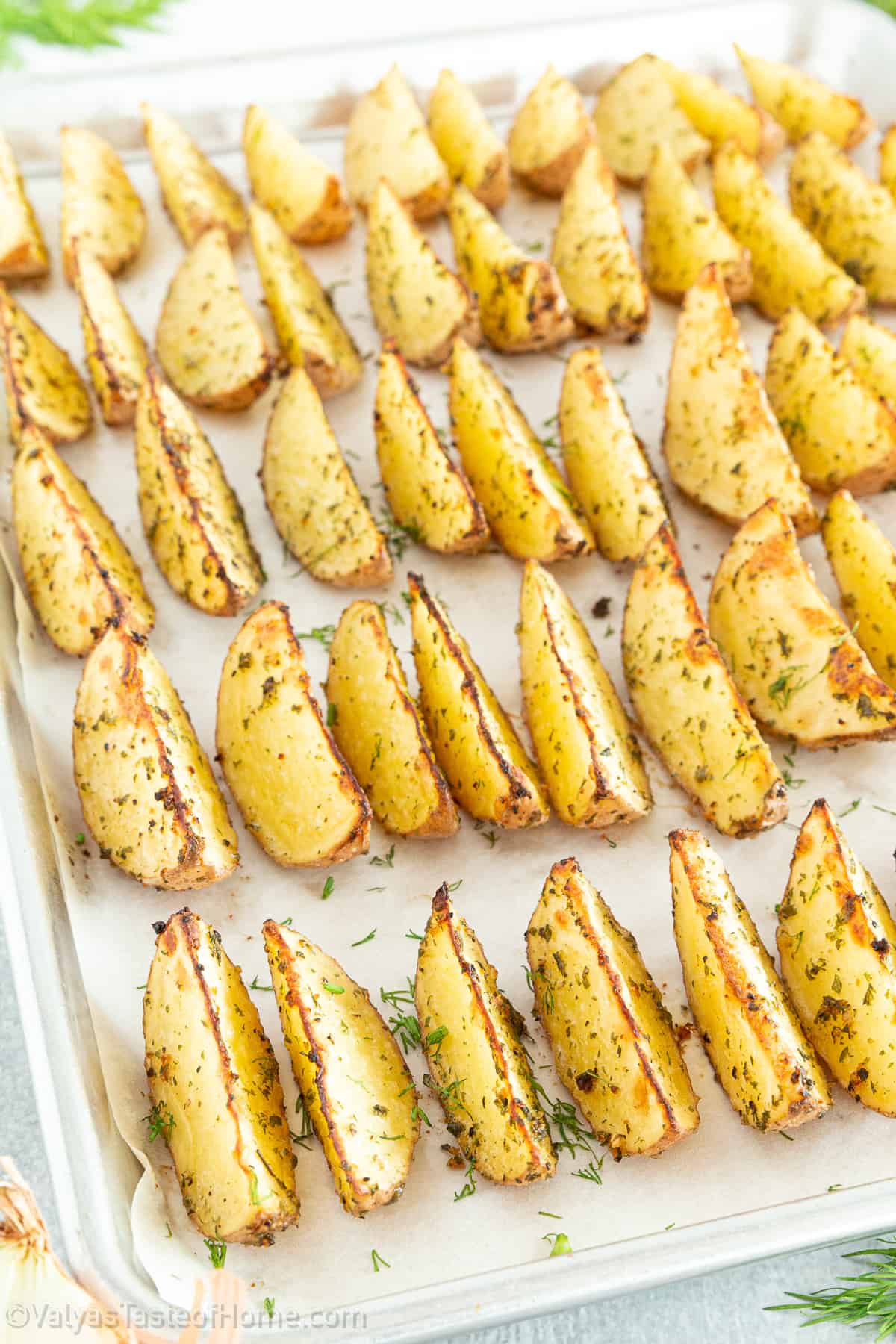 These Baked Potato Wedges are a delicious and easy-to-make side dish that can be enjoyed as part of any meal. 