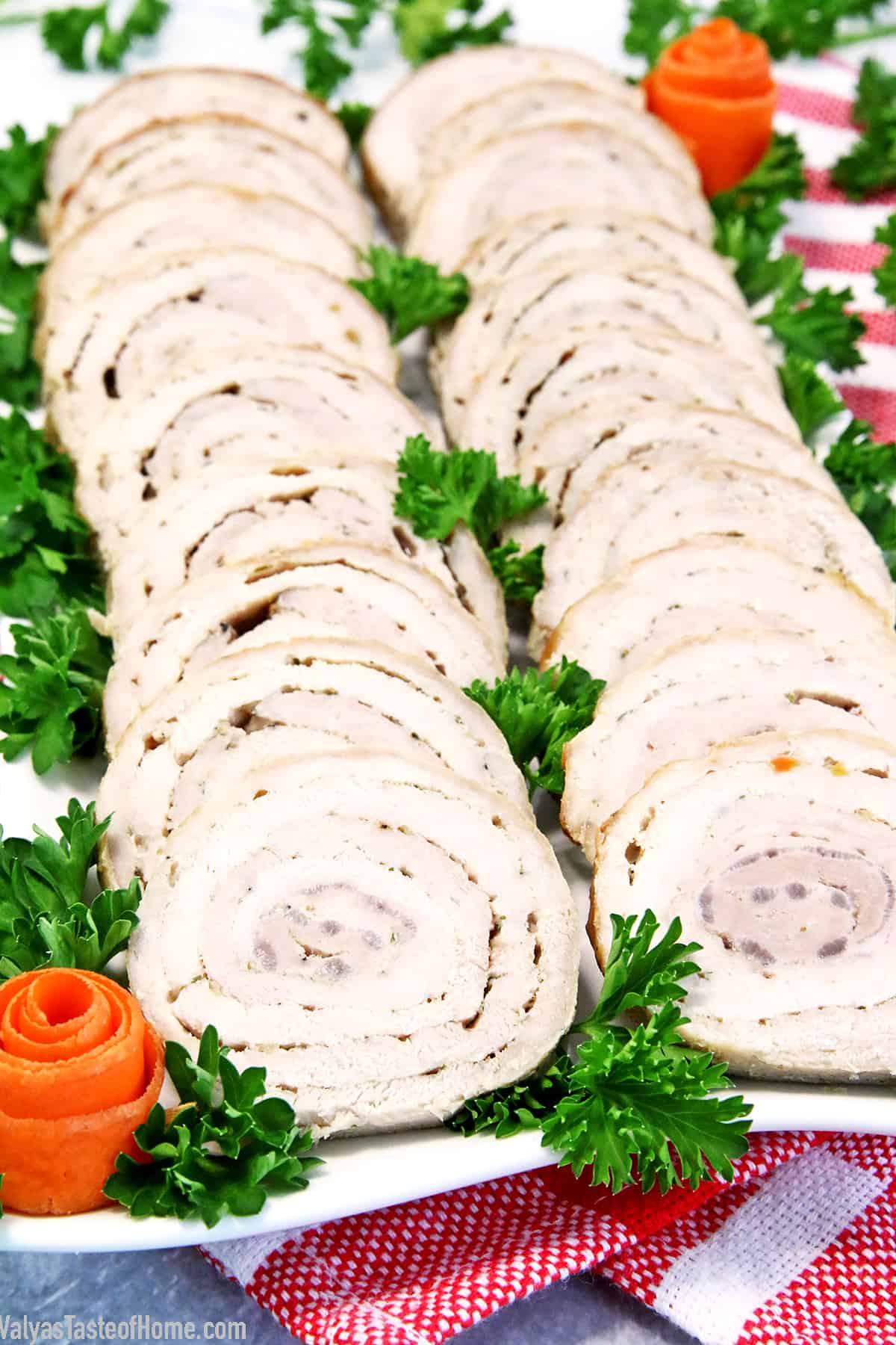 This Pork Meat Roulette is a fairly special traditional Ukrainian recipe that is usually passed down in the family and mostly brought out for special occasions. It is unique, scrumptious and perfect for your Christmas dinner!