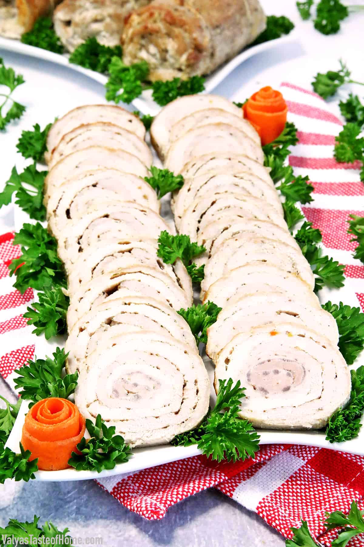 This Pork Meat Roulette is a fairly special traditional recipe that is usually passed down in the family and mostly brought out for special occasions. It is unique, scrumptious, and perfect for your Christmas dinner! 