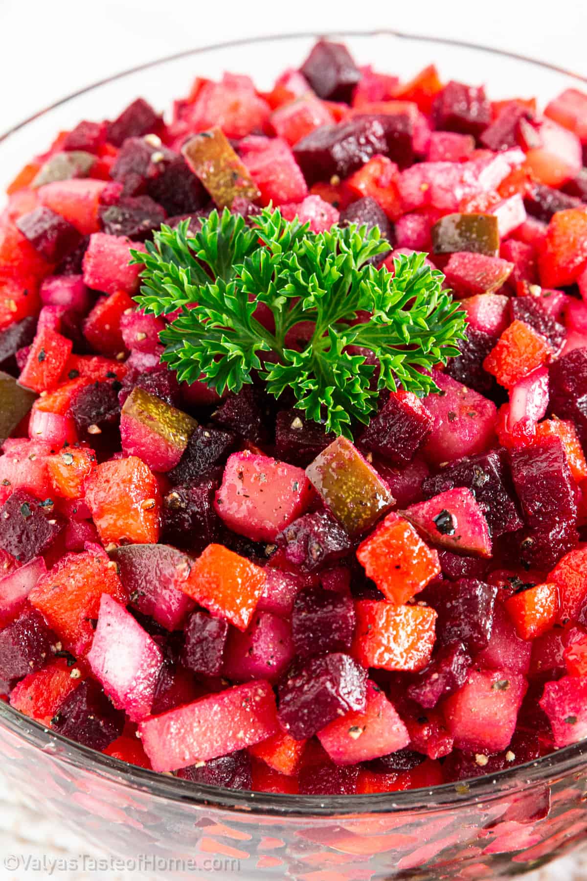 Mix very carefully again otherwise, the boiled vegetables will lose their shape and the potatoes can become mashed.