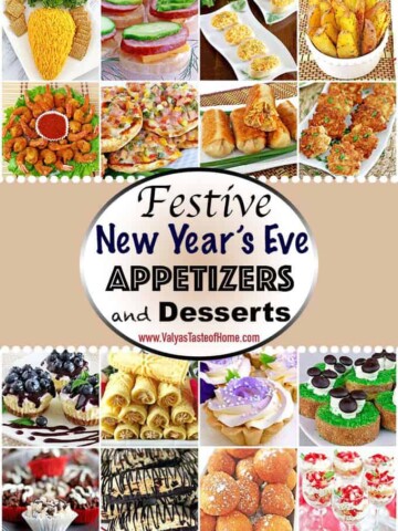 Appetizers, best of best, delicious, desserts, easy appetizers, easy desserts, festive food, Festive New Year’s Appetizers and Treats, finger food, holiday food, new year 2018, new years food, party food