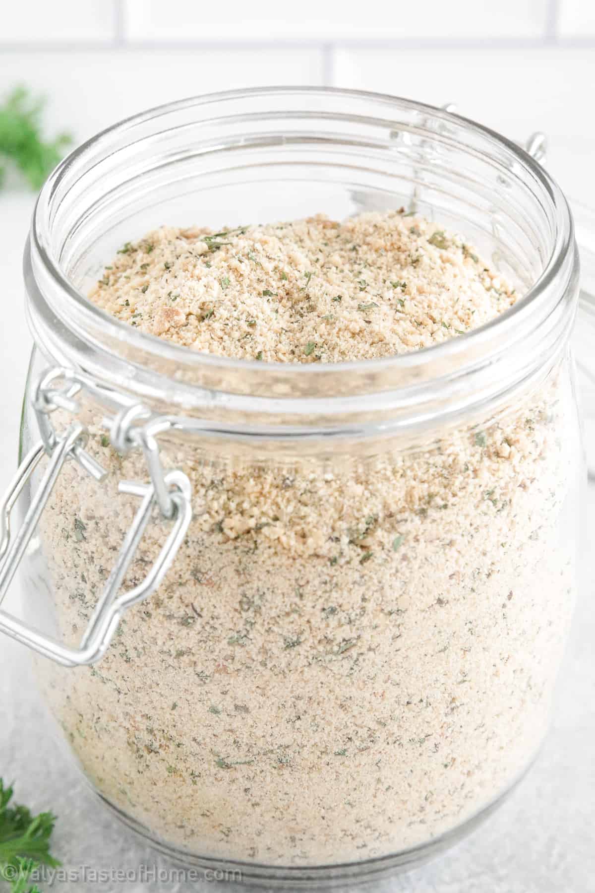 The breadcrumbs you make at home are not only healthier, but they also taste better than the store-bought variety.