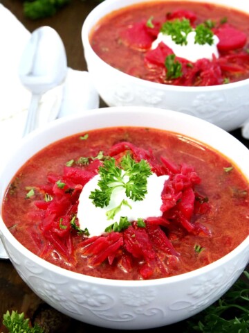 What are some of the foods that come to mind if you had to name a few Ukrainian meals quickly? I bet Red Borscht Recipe would pop into your mind. That's because it's one of the top iconic foods of Eastern and Central Europe.