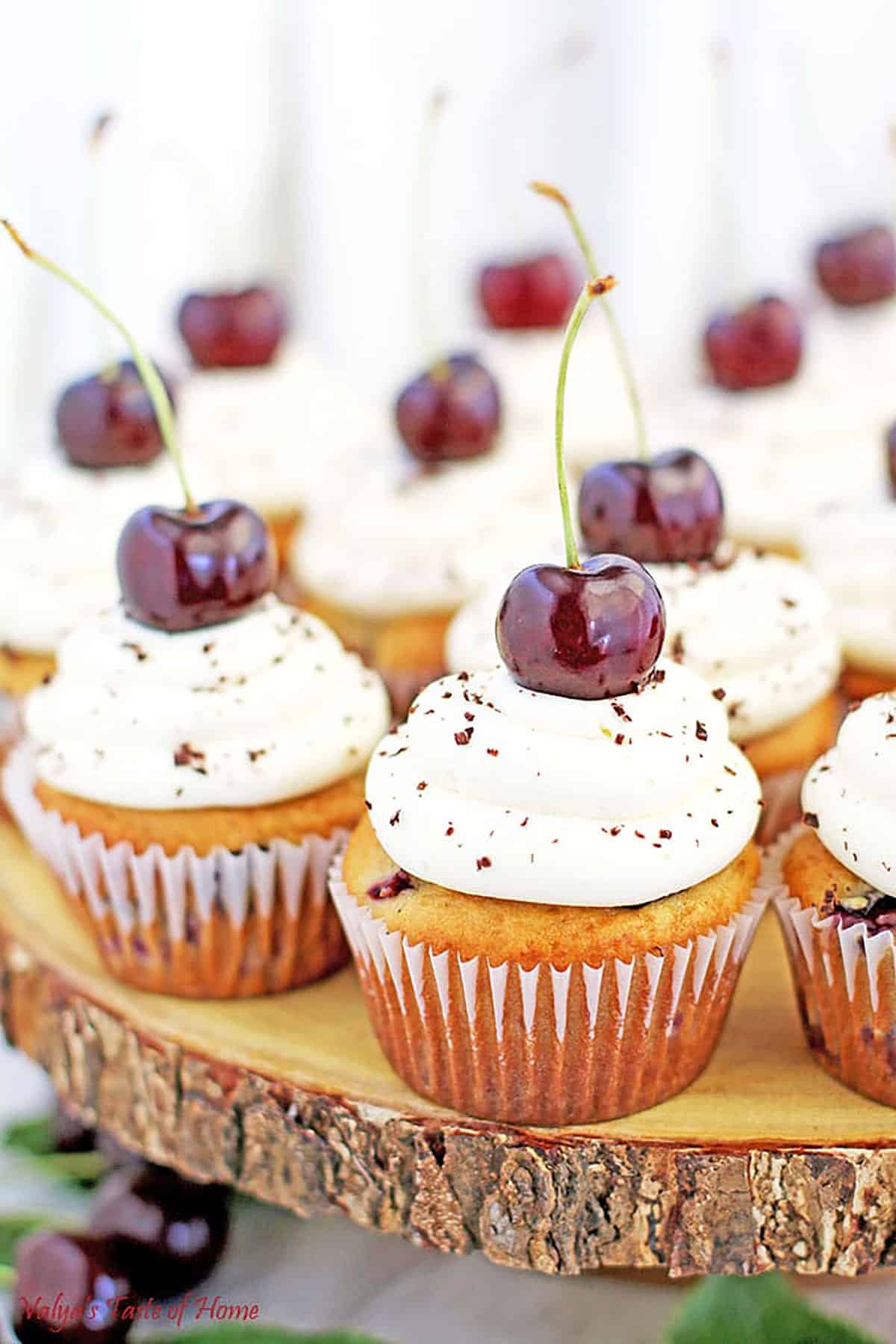 If you're looking to use up some cherries during this cherry season, then these Cherry Cupcakes are perfect for you! 