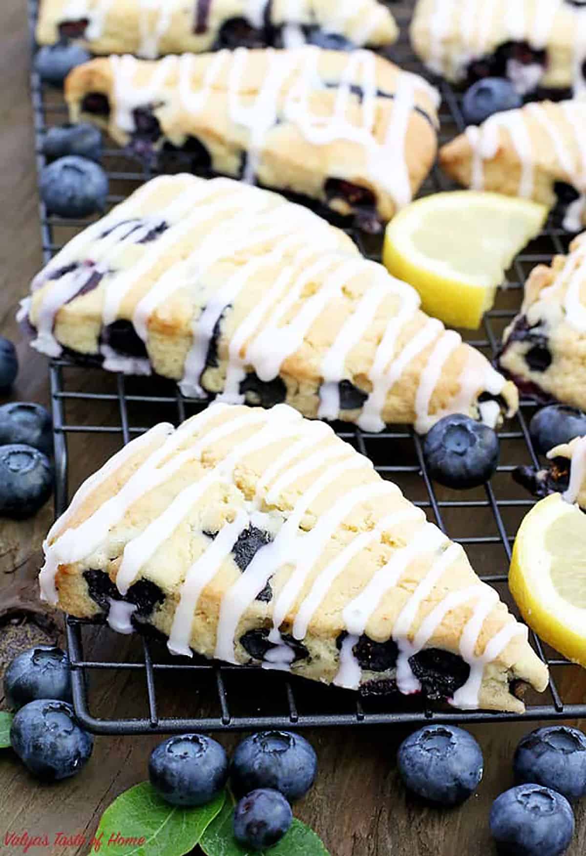 You can freeze scones dough like this for up to three weeks in the freezer.